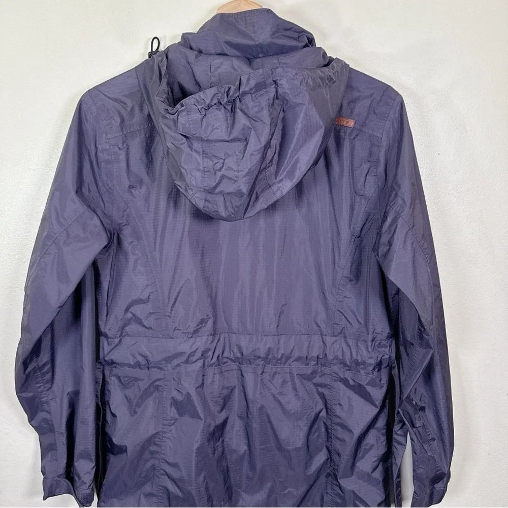 GoLite Womens Size Xsmall Purple Hooded Windbreaker Outdoor Belted Jacket - Picture 13 of 15